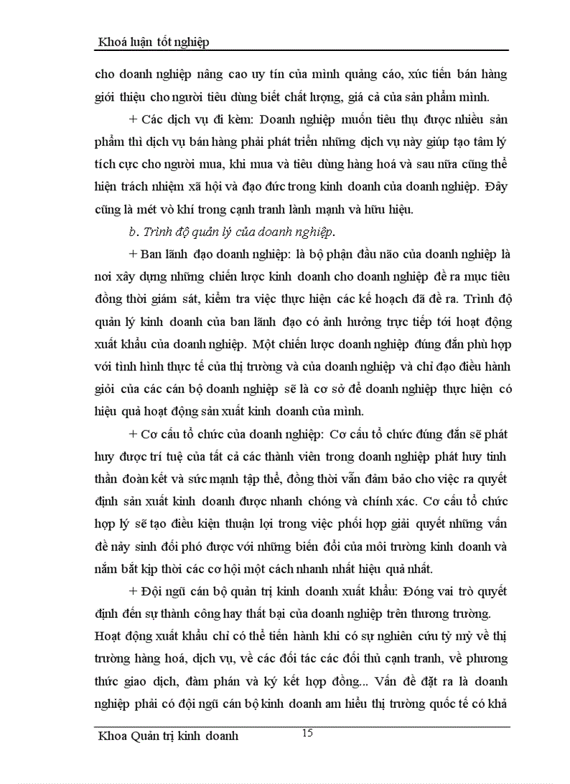 image for page Một số giải pháp nhằm thúc đẩy hoạt động xuất khẩu hàng may mặc tại Công ty cổ phần May Lê Trực