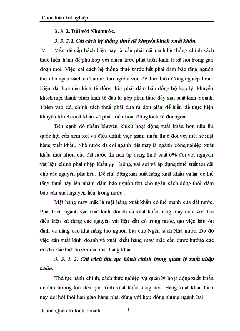 image for page Một số giải pháp nhằm thúc đẩy hoạt động xuất khẩu hàng may mặc tại Công ty cổ phần May Lê Trực