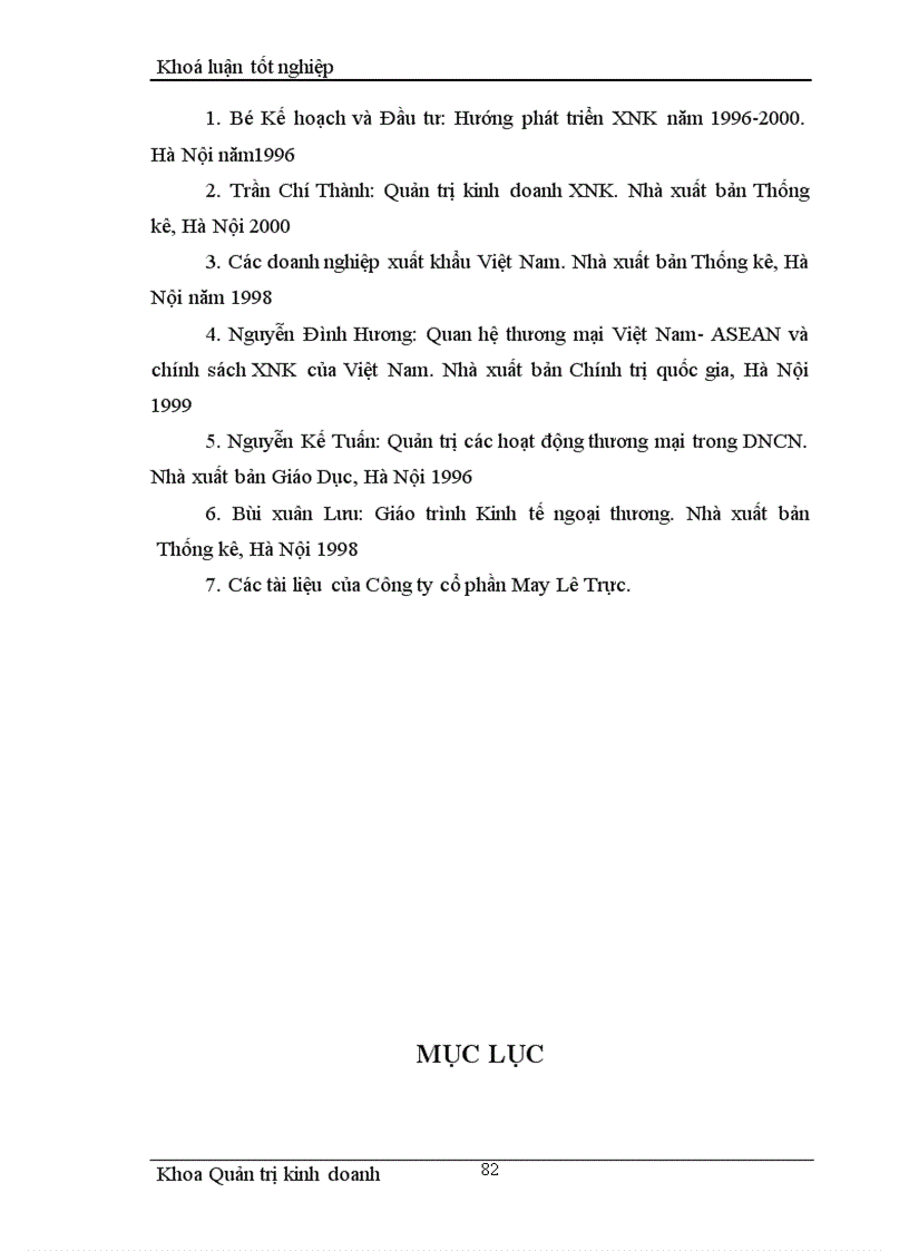 image for page Một số giải pháp nhằm thúc đẩy hoạt động xuất khẩu hàng may mặc tại Công ty cổ phần May Lê Trực