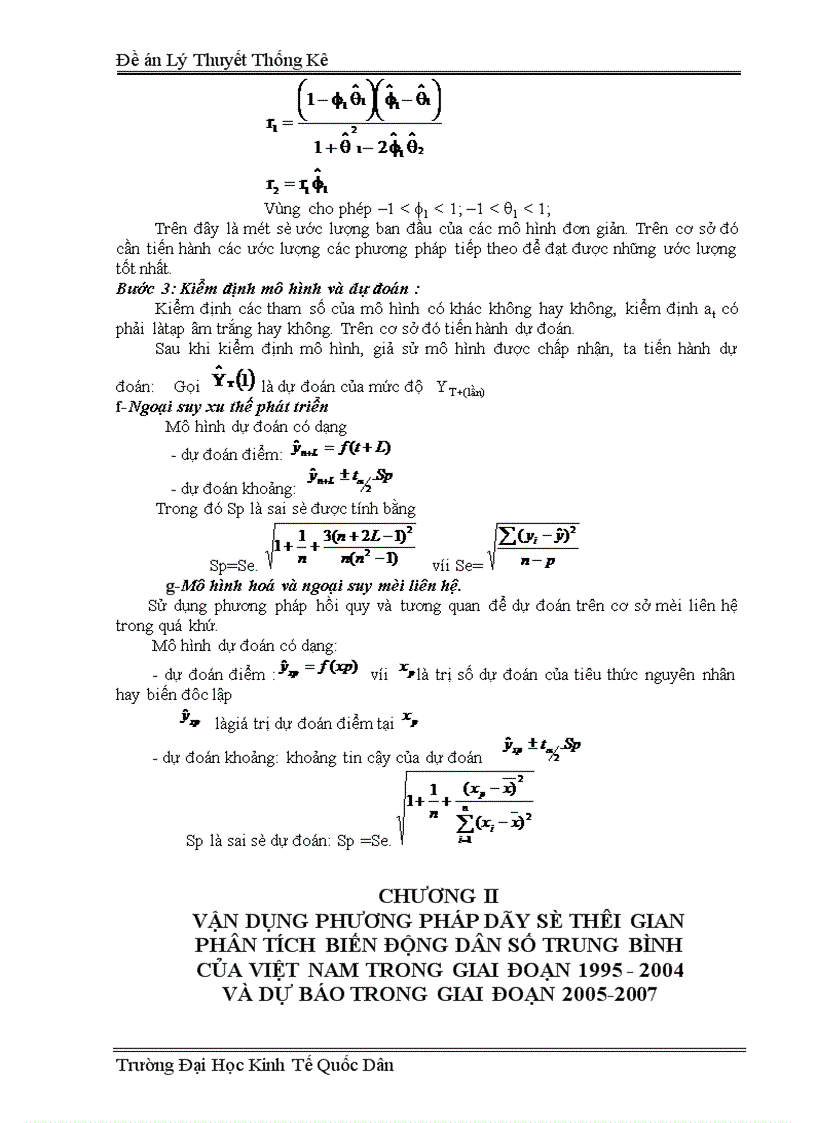 image for page Vận dụng phương pháp dãy số thời gian để phân tích biến động dân số trung bình của Việt Nam trong giai đoạn 1995 2004 và dự báo trong giai đoạn 2005 2007