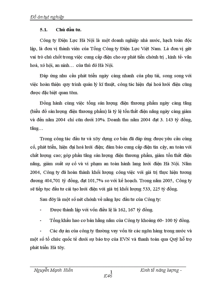 image for page Phân tích đánh giá hiệu quả dự án đầu tư xây dựng trạm biến áp 110kV Mỹ Đình