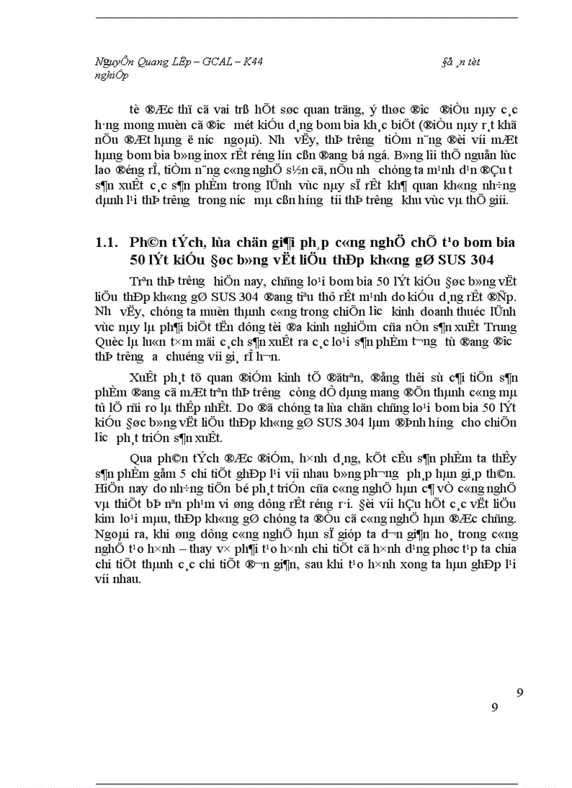 image for page Tính toán thiết kế công nghệ và thiết bị chế tạo bom bia 50 lít