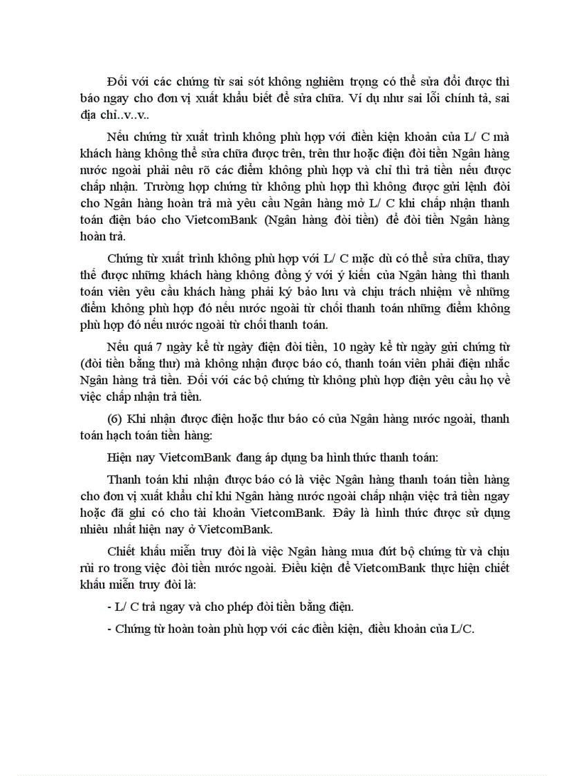 image for page Một số giải pháp nâng cao hiệu quả trong công tác thanh toán hàng xuất nhập khẩu bằng phương thức tính dụng chứng từ tại Ngân hàng Ngoại thương Việt Nam 1