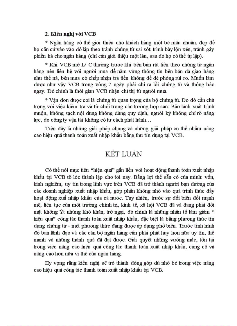 image for page Một số giải pháp nâng cao hiệu quả trong công tác thanh toán hàng xuất nhập khẩu bằng phương thức tính dụng chứng từ tại Ngân hàng Ngoại thương Việt Nam 1
