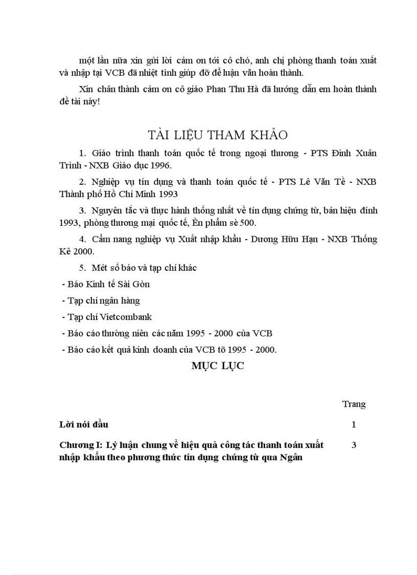 image for page Một số giải pháp nâng cao hiệu quả trong công tác thanh toán hàng xuất nhập khẩu bằng phương thức tính dụng chứng từ tại Ngân hàng Ngoại thương Việt Nam 1