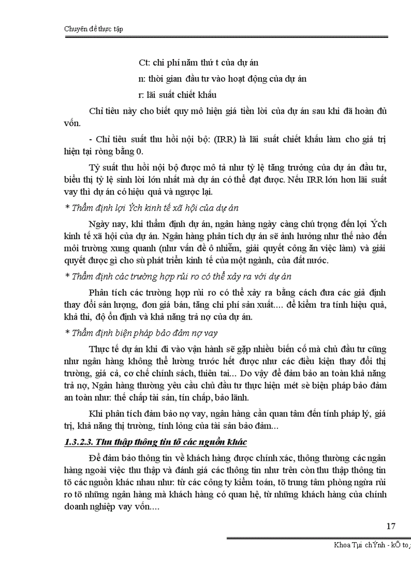 image for page Đánh giá rủi ro trước khi cho vay ĐTPT tại Chi nhánh ngân hàng ĐT PT Yên Bái 1