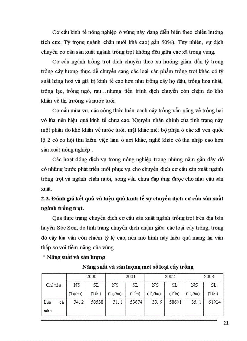 image for page Thực trạng chuyển dịch cơ cấu sản xuất ngành trồng trọt theo hướng sản xuất hàng hoá ở huyện sóc sơn hiện nay