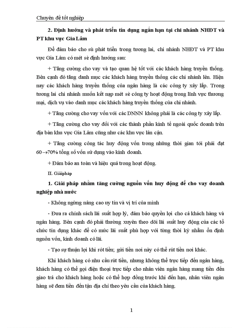 image for page Thực trạng về hoạt động tín dụng ngắn hạn tại chi nhánh Ngân hàng Đầu tư và phát triển khu vực Gia Lâm 1