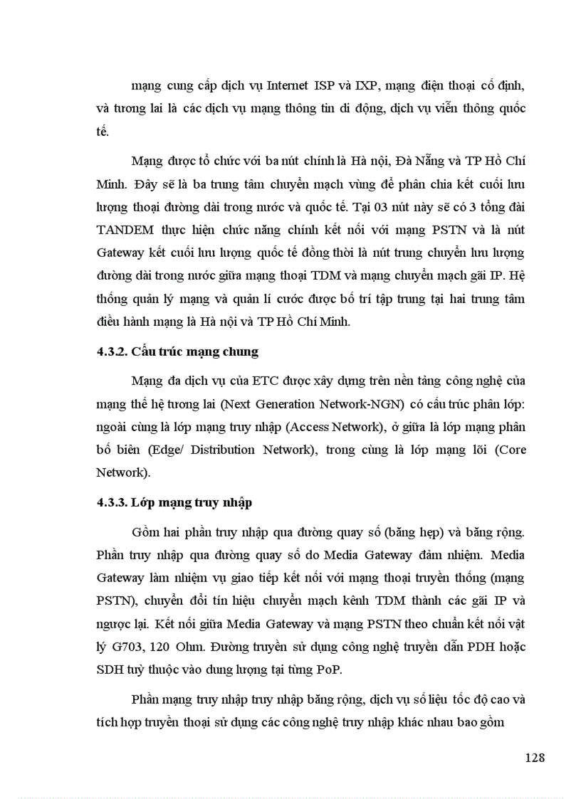 image for page Tổng quan về mạng thế hệ sau NGN