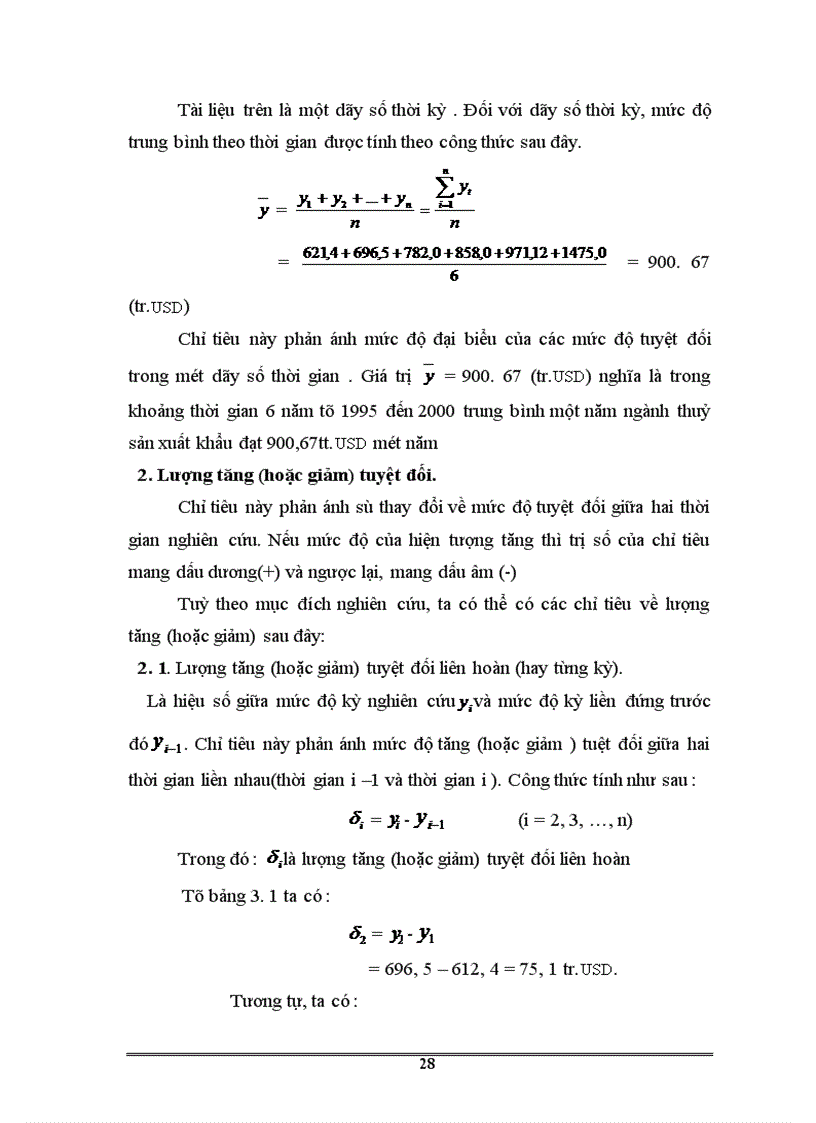 image for page Vận dụng Dãy Số Thời Gian vào việc phân tích biến động của giá trị kim ngạch xuất khẩu thuỷ sản của Việt Nam trong 3 năm tiếp theo từ 2001 đến năm 2003