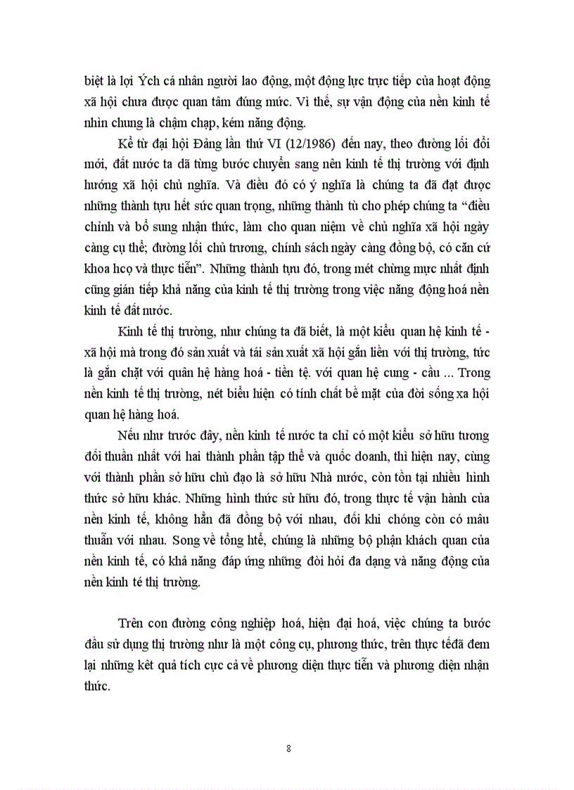 image for page Mâu thuẫn biện chứng và biểu hiện của nó trong quá trình xây dựng nền kinh tế thị trường ở Việt Nam 1