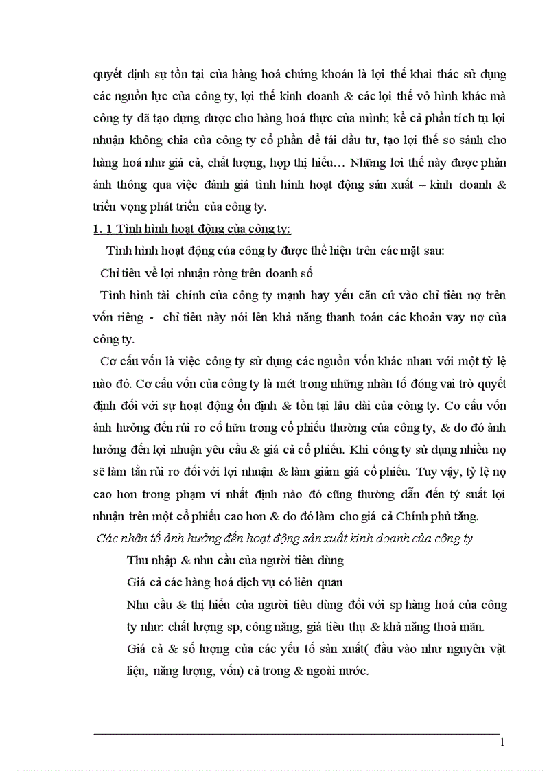 image for page Thị trường chứng khoán các nhân tố ảnh hưởng đến giá cả chứng khoán