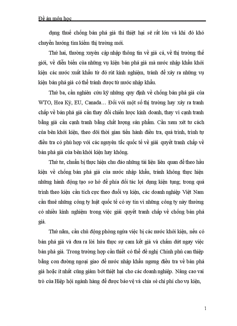 image for page Giải pháp ngăn ngừa các vụ kiện chống bán phá giá đối với hàng xuất khẩu của Việt Nam