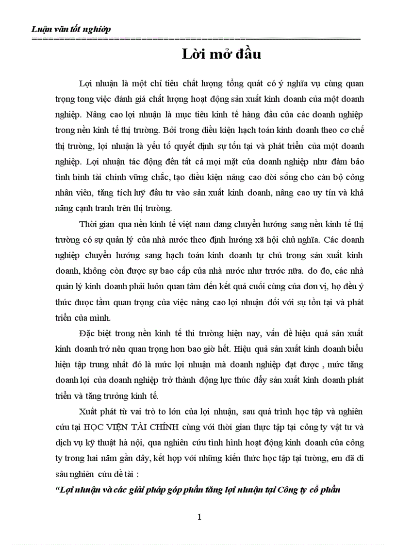 image for page Lợi nhuận và các giải pháp góp phần tăng lợi nhuận tại Công ty cổ phần phát triển công nghệ nông thôn 1