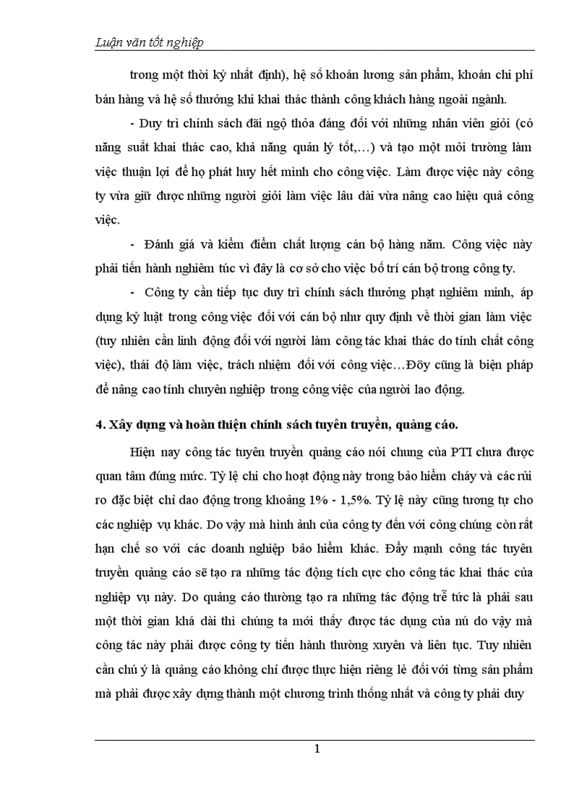 image for page Thực trạng khai thác nghiệp vụ bảo hiểm cháy và các rủi ro đặc biệt tại Công ty Cổ phần Bảo hiểm Bưu điện PTI 1