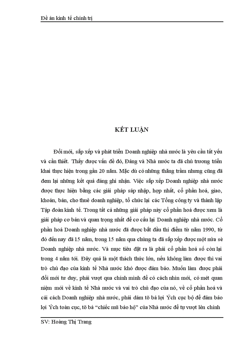 image for page Một số biện pháp nhằm tiếp tục đẩy mạnh quá trình cổ phần hoá trong một bộ phận Doanh nghiệp nhà nước ở nước ta trong giai đoạn hiện nay
