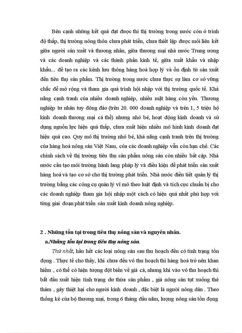 image for page Thực trạng và giải pháp cho vấn đề tiêu thụ nông sản ở Việt nam