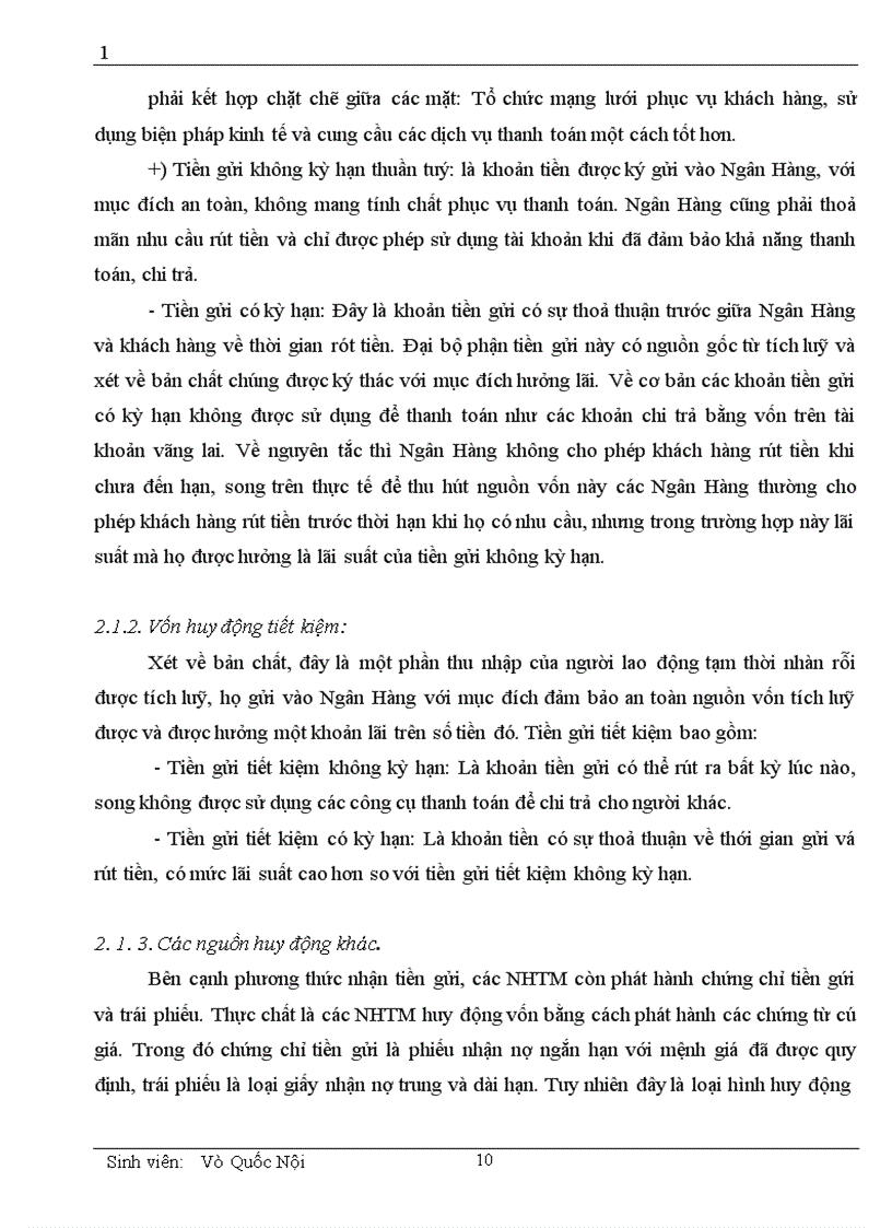 image for page Một số vấn đề cơ bản về vốn và kế toán huy động vốn tại chi nhánh NHNN PTNN Quận Tây Hồ 1