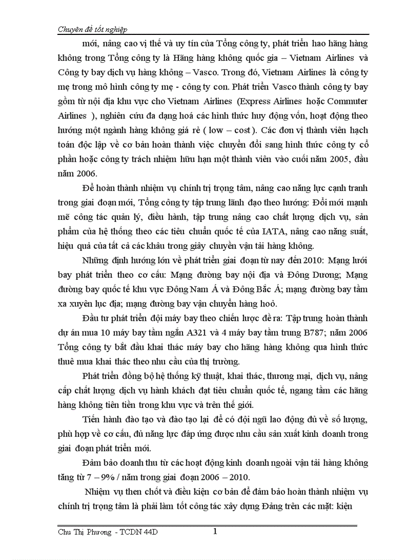 image for page Phân tích tài chính và nâng cao hiệu quả tài chính của Tổng công ty Hàng không Việt Nam 1