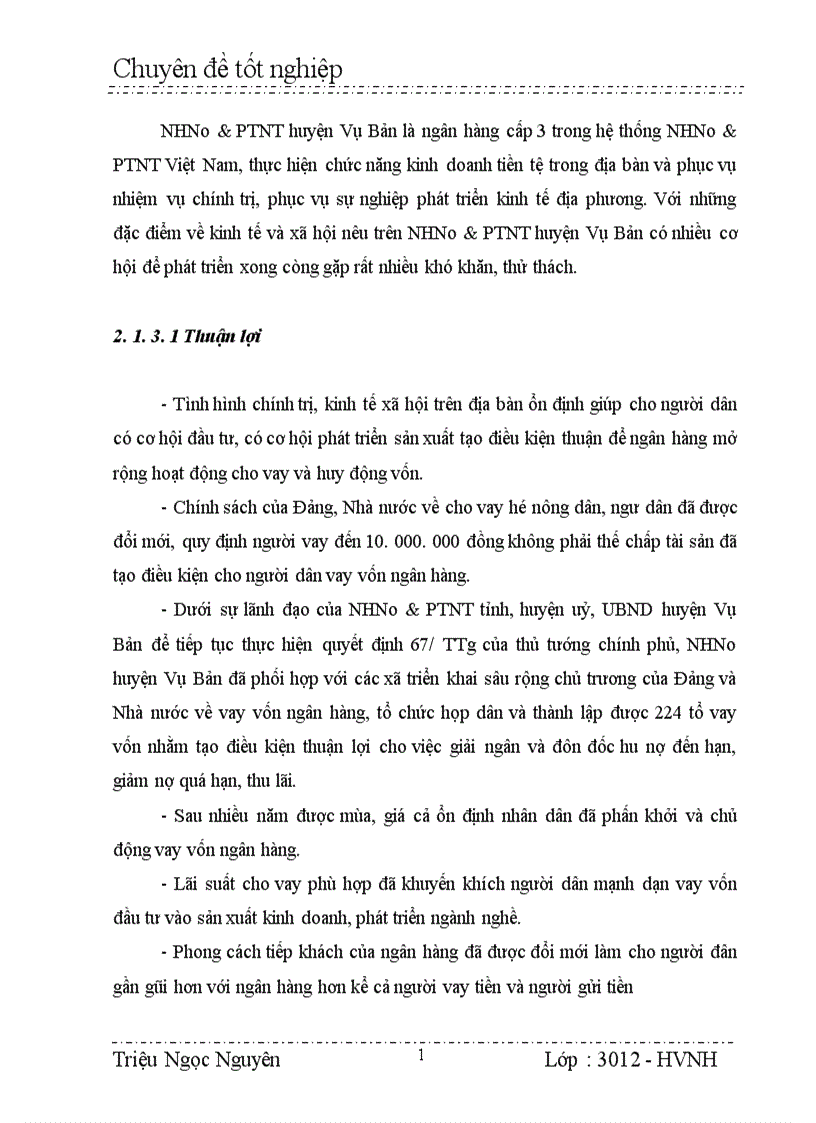 image for page Giải pháp và kiến nghị để đẩy mạnh công tác huy động vốn tại chi nhánh NHNo PTNT huyện Vụ Bản
