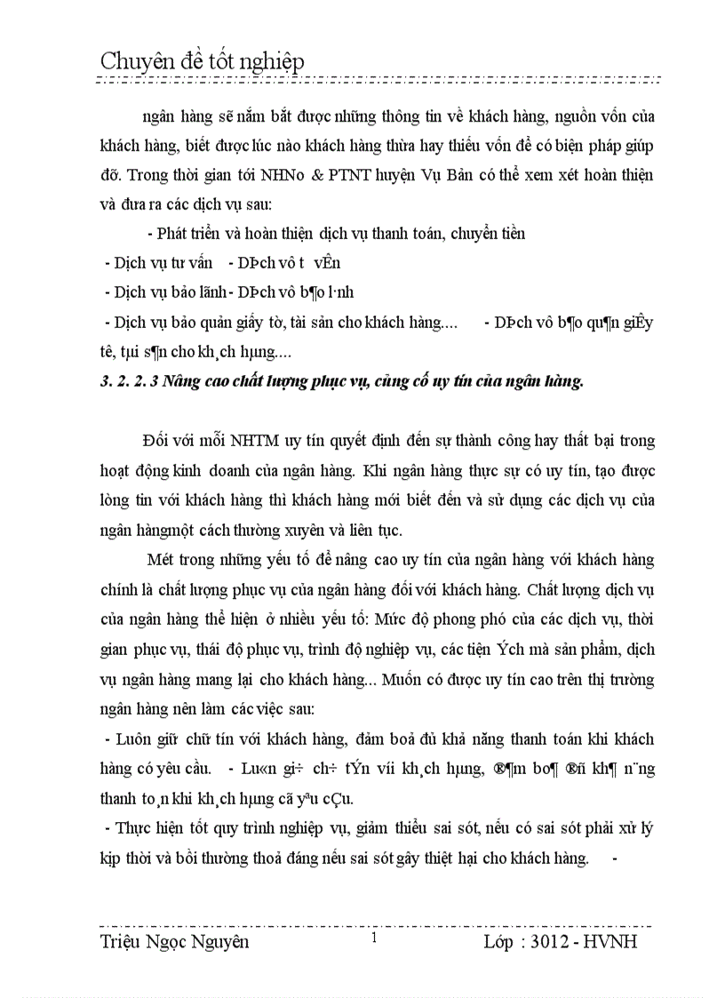 image for page Giải pháp và kiến nghị để đẩy mạnh công tác huy động vốn tại chi nhánh NHNo PTNT huyện Vụ Bản