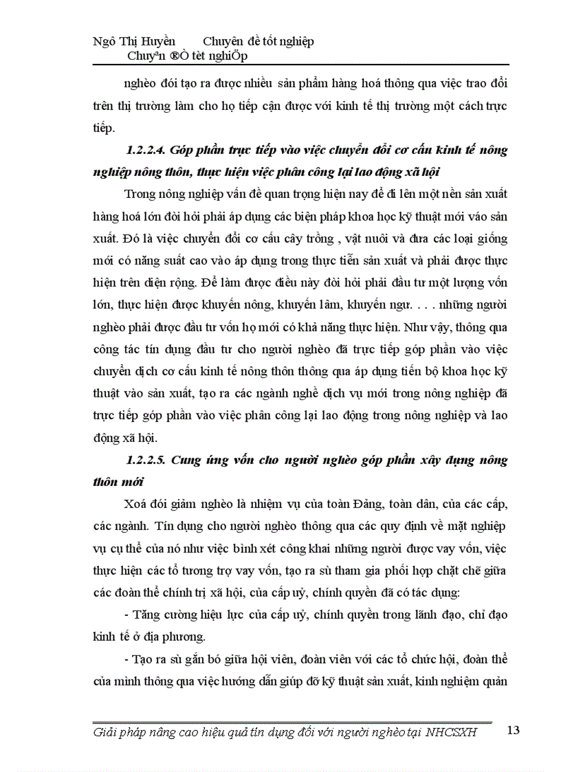 image for page Giải pháp nâng cao hiệu quả tín dụng đối với người nghèo tại ngân hàng chính sách xã hội 1