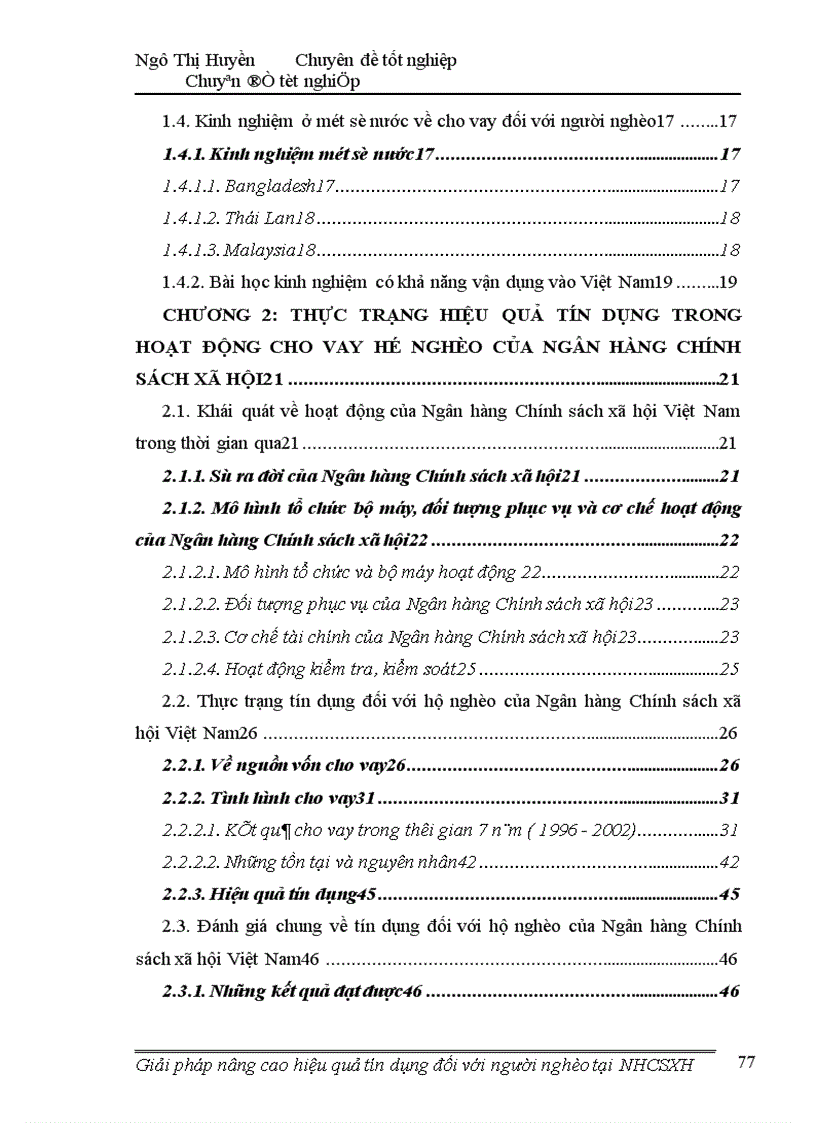 image for page Giải pháp nâng cao hiệu quả tín dụng đối với người nghèo tại ngân hàng chính sách xã hội 1