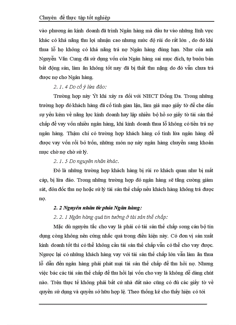 image for page Một số giải pháp hạn chế rủi ro an toàn tín dụng đối với kinh tế ngoài quốc doanh tại Ngân hàng công thương Đống Đa 1