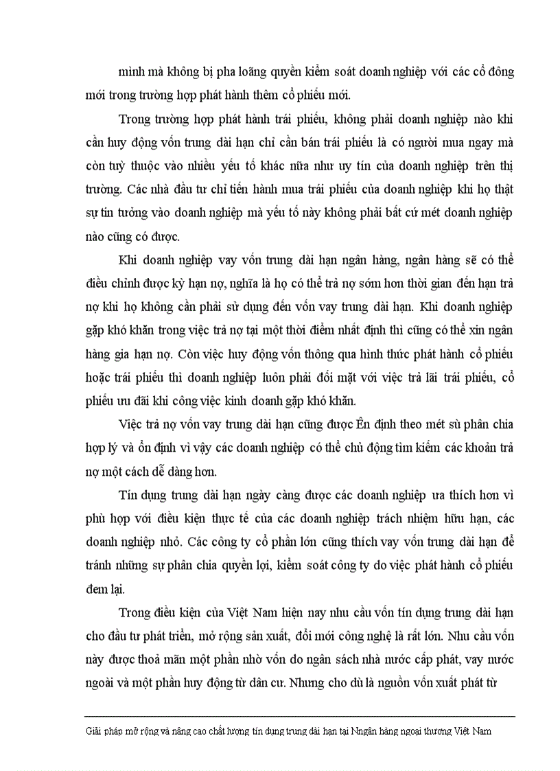 image for page Giải pháp nhằm nâng cao chất lượng tín dụng trung dài hạn tại Ngân hàng Ngoại thương Việt Nam 1