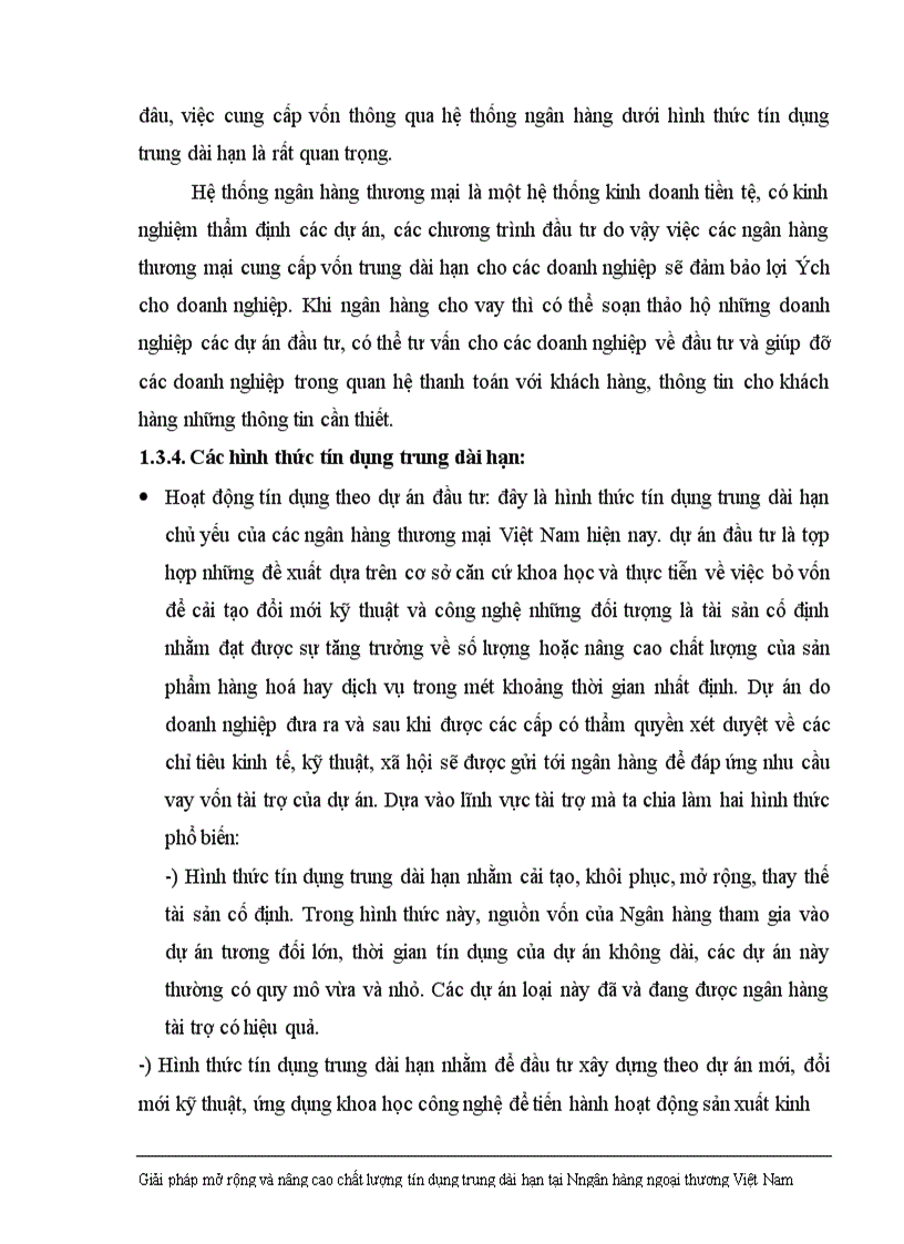 image for page Giải pháp nhằm nâng cao chất lượng tín dụng trung dài hạn tại Ngân hàng Ngoại thương Việt Nam 1