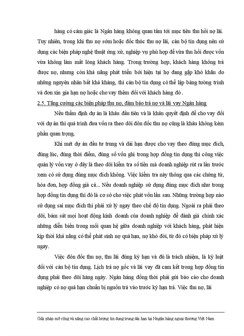 image for page Giải pháp nhằm nâng cao chất lượng tín dụng trung dài hạn tại Ngân hàng Ngoại thương Việt Nam 1