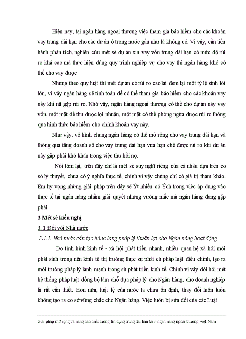 image for page Giải pháp nhằm nâng cao chất lượng tín dụng trung dài hạn tại Ngân hàng Ngoại thương Việt Nam 1