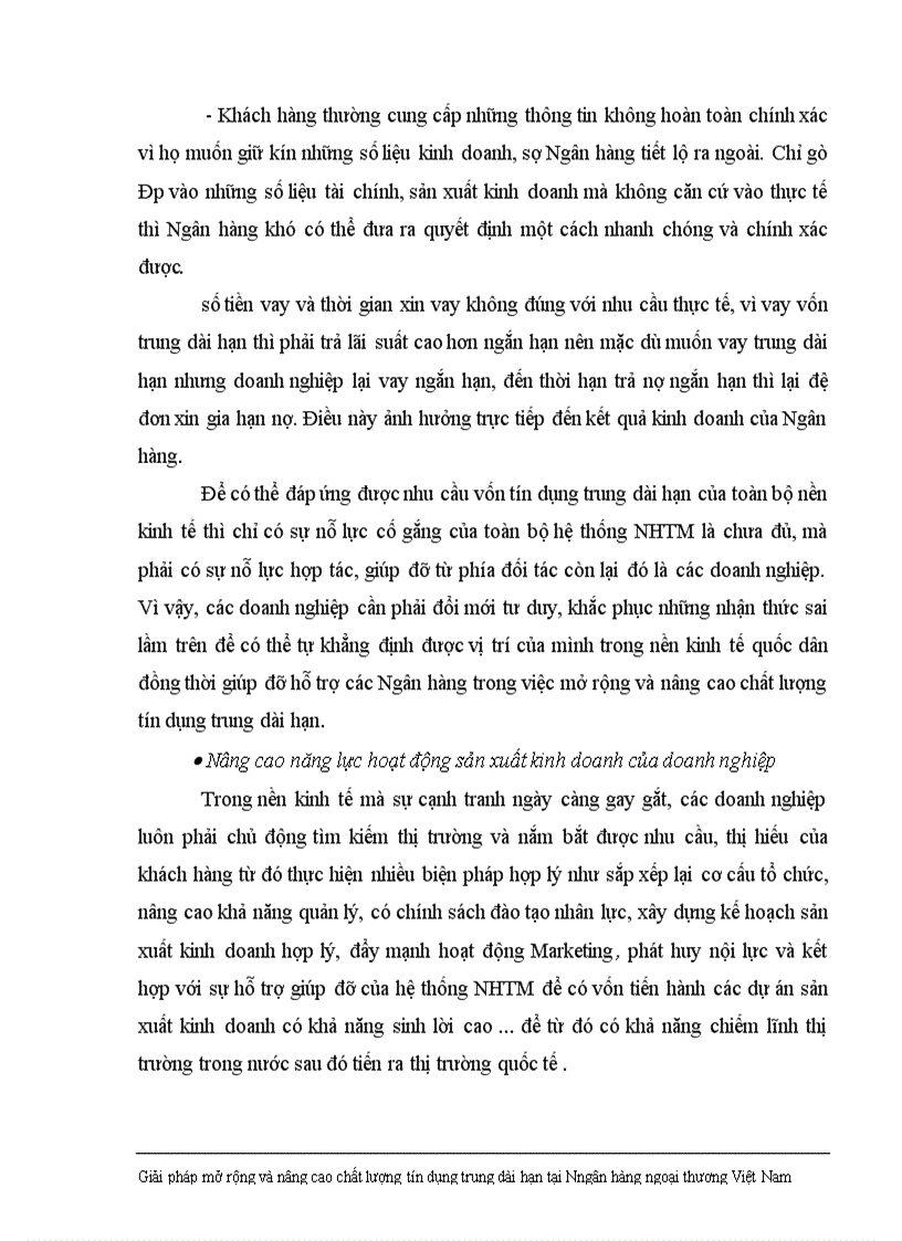 image for page Giải pháp nhằm nâng cao chất lượng tín dụng trung dài hạn tại Ngân hàng Ngoại thương Việt Nam 1