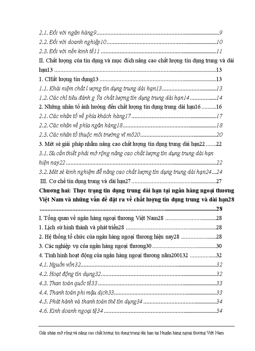 image for page Giải pháp nhằm nâng cao chất lượng tín dụng trung dài hạn tại Ngân hàng Ngoại thương Việt Nam 1