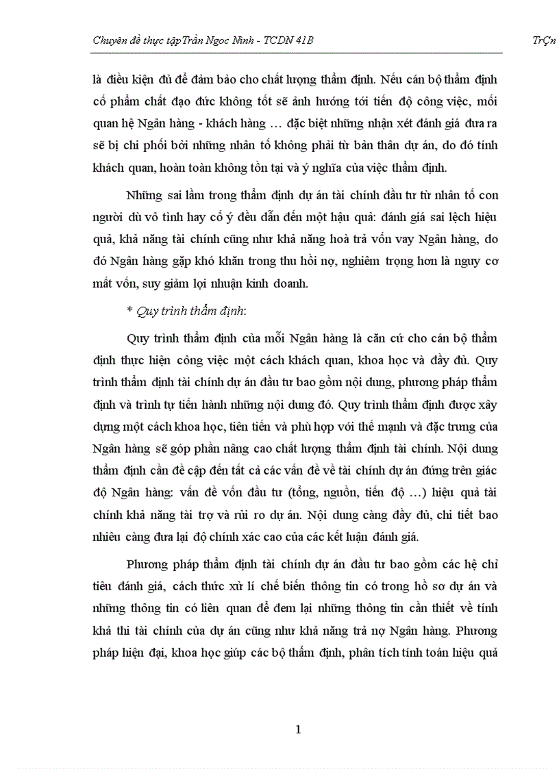 image for page Thẩm định dự án đầu tư của NHTM 1