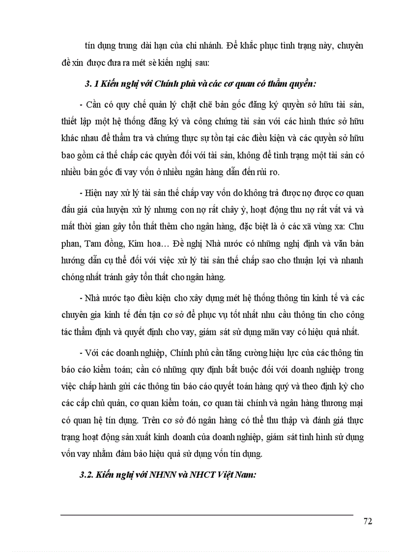 image for page Một số giải pháp nâng cao chất lượng tín dụng trung dài hạn tại Ngân hàng Công thương Phúc Yên 1