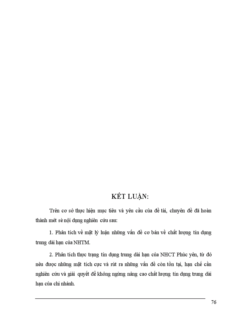 image for page Một số giải pháp nâng cao chất lượng tín dụng trung dài hạn tại Ngân hàng Công thương Phúc Yên 1