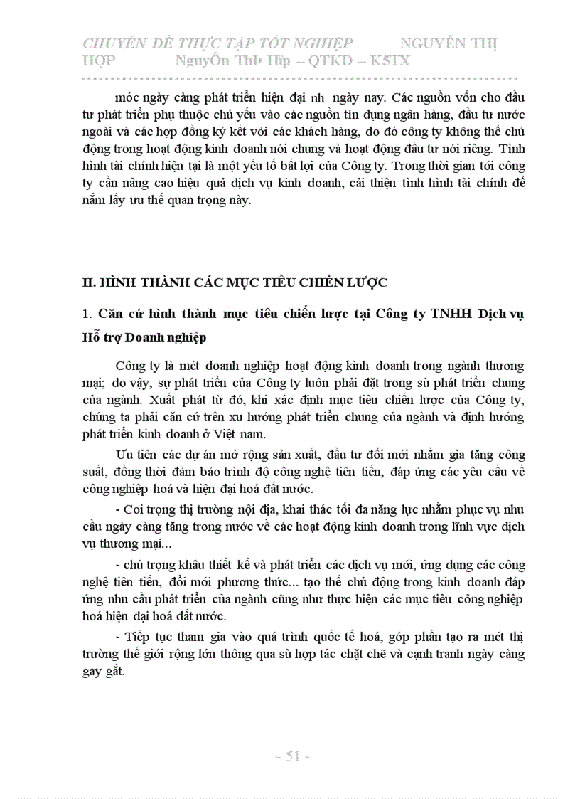 image for page Một số biện pháp nhằm xây dựng chiến lược kinh doanh tại Công ty TNHH Dịch vụ Hỗ trợ Doanh nghiệp đến năm 2010