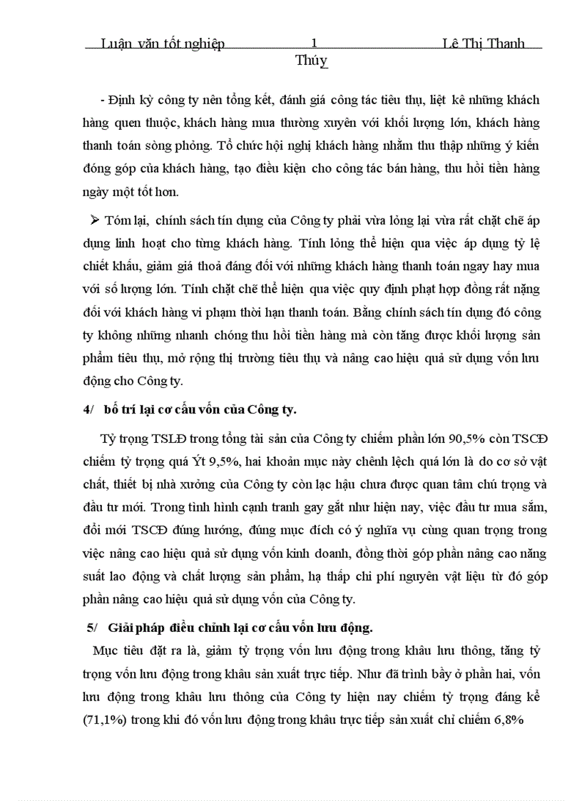 image for page Vốn lưu động và hiệu quả sử dụng vốn lưu động tại Công ty Cổ phần Thiết bị thương mại 1