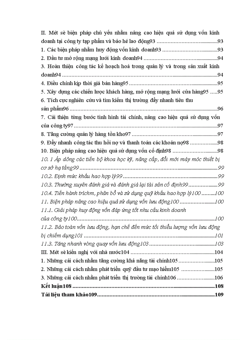 image for page Một số biện pháp nâng cao hiệu quả sử dụng vốn kinh doanh tại Công ty Tạp phẩm và bảo hộ lao động 1