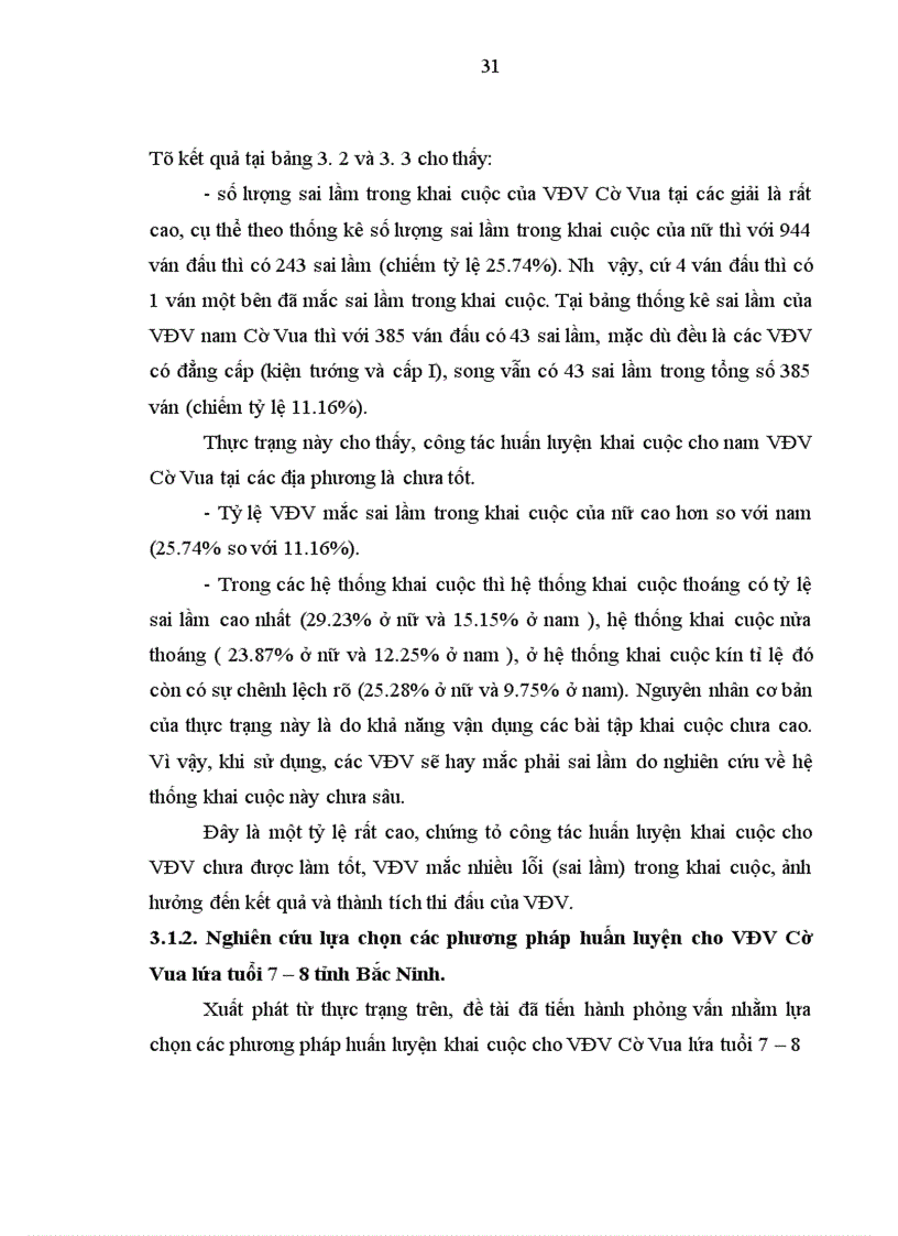 image for page ứng dụng phương pháp huấn luyện khai cuộc cho VĐV Cờ Vua lứa tuổi 7 8 tỉnh Bắc Ninh 1
