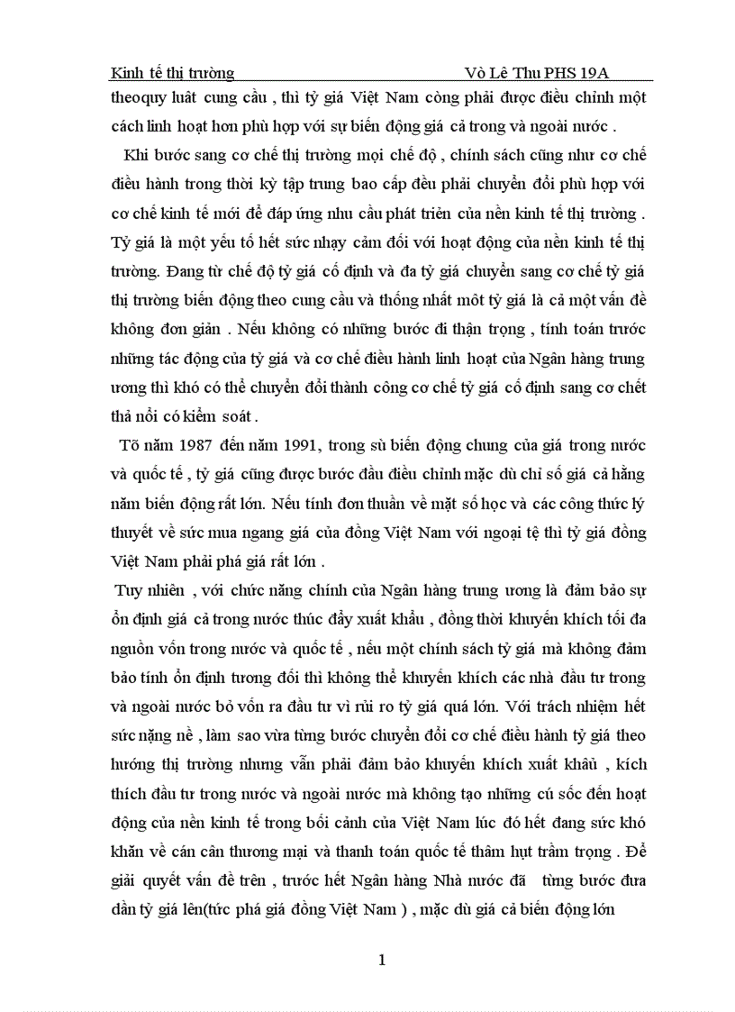 image for page Chính sách tỷ giá hối đoái và những điều kiện tự do hoá tỷ giá ở Việt nam