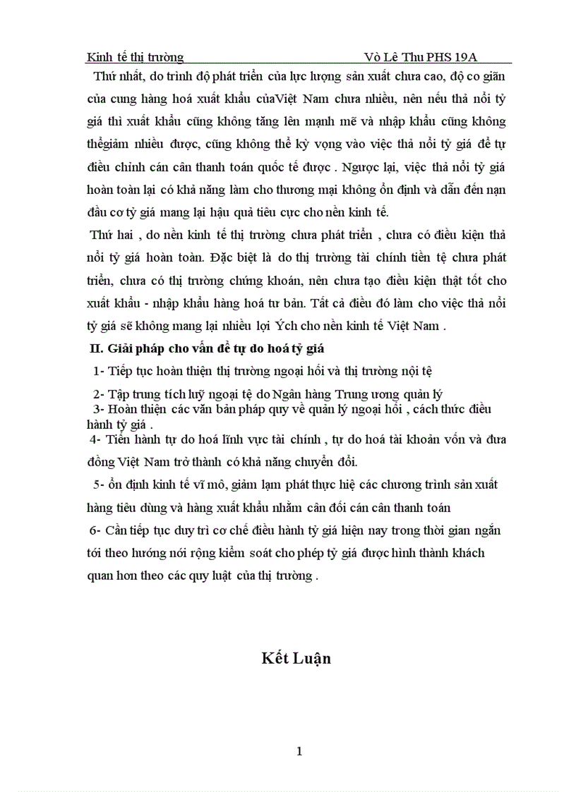 image for page Chính sách tỷ giá hối đoái và những điều kiện tự do hoá tỷ giá ở Việt nam