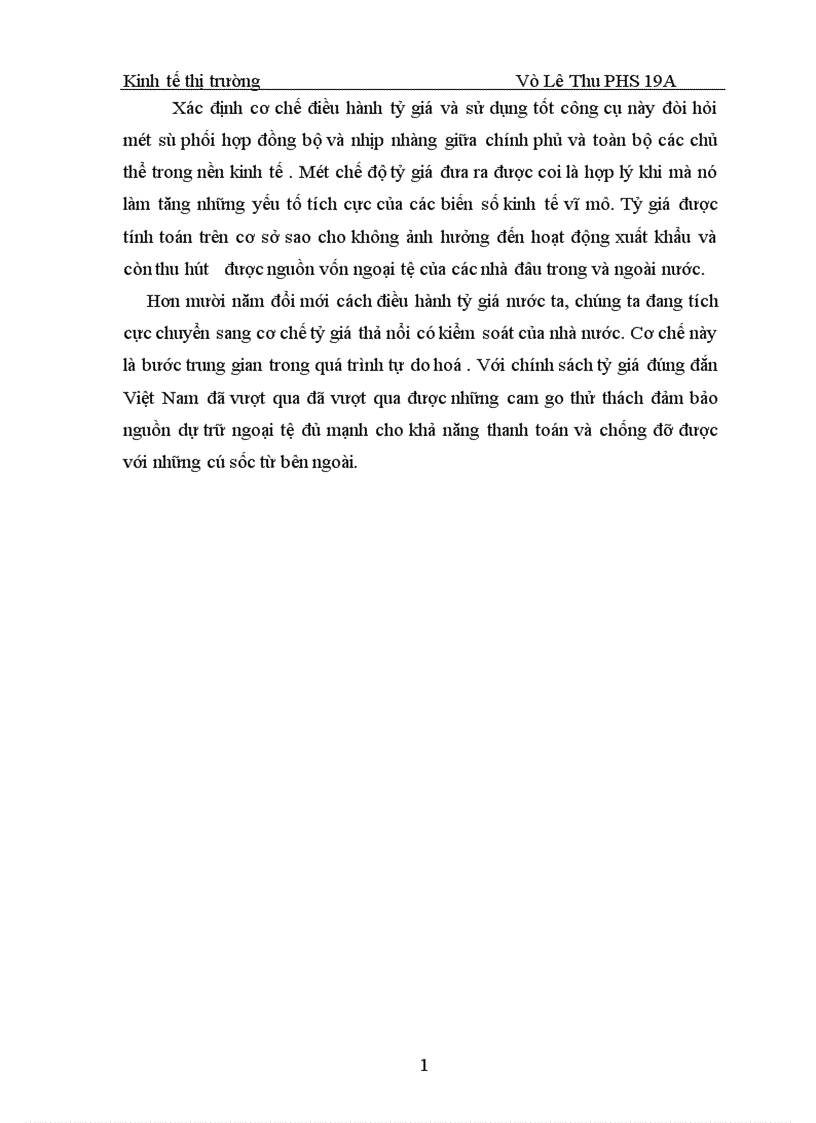 image for page Chính sách tỷ giá hối đoái và những điều kiện tự do hoá tỷ giá ở Việt nam