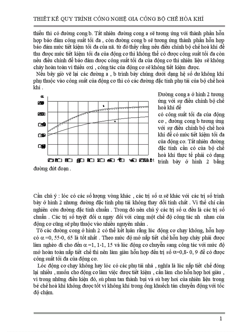 image for page thiết kế quy trình công nghệ gia công bộ chế hòa khí