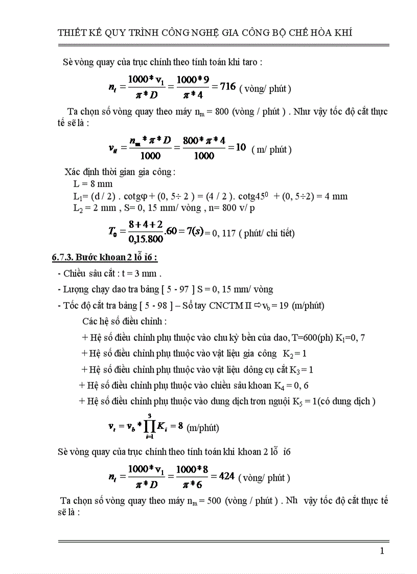 image for page thiết kế quy trình công nghệ gia công bộ chế hòa khí