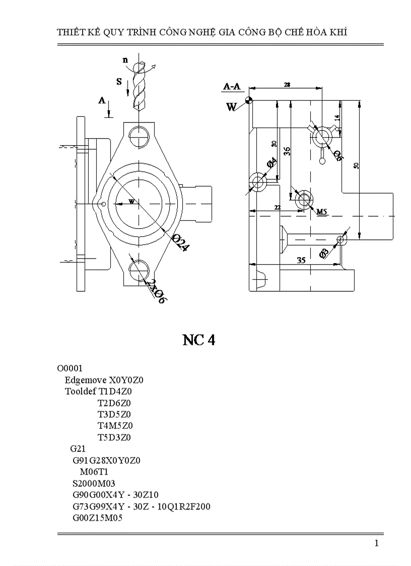 image for page thiết kế quy trình công nghệ gia công bộ chế hòa khí