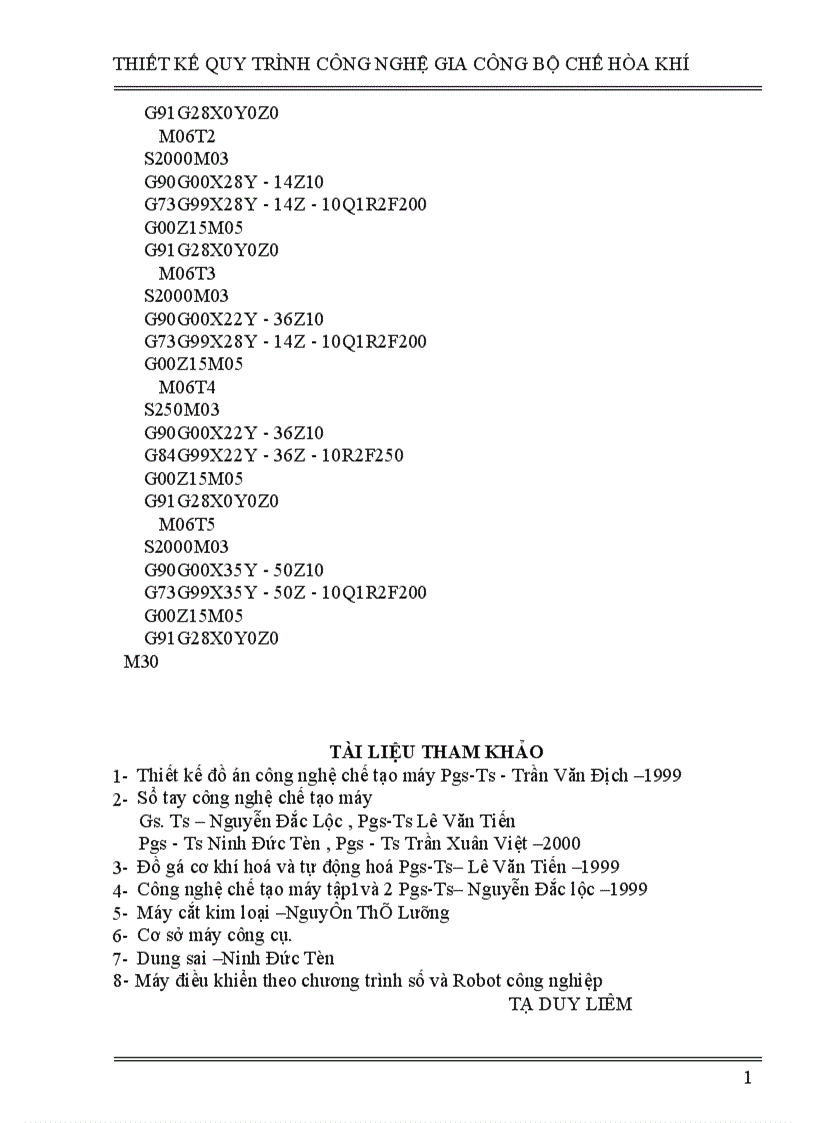 image for page thiết kế quy trình công nghệ gia công bộ chế hòa khí
