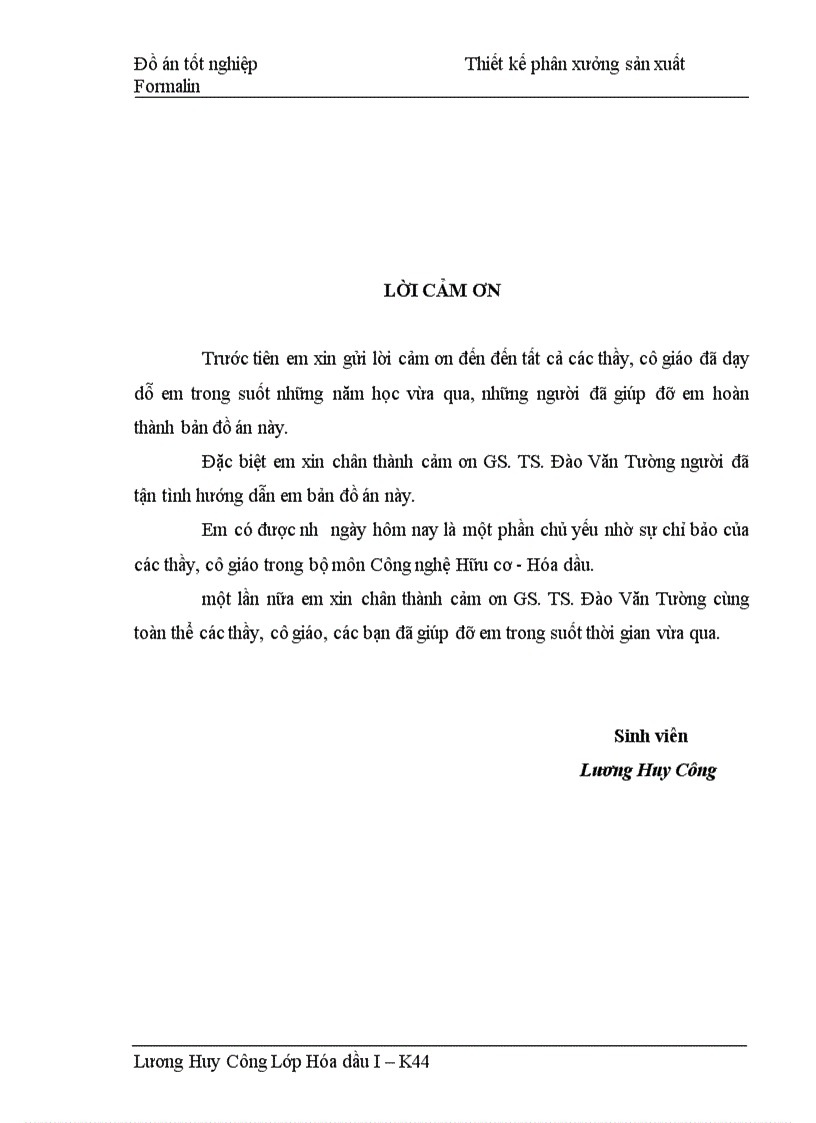 image for page Nghiên cứu xúc tác oxy hóa metanol thành formaldehyde Thiết kế phân xưởng sản xuất Formalin