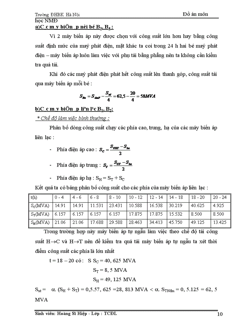 image for page Tính toán phụ tải và cân bằng công suất 1